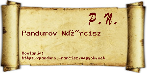 Pandurov Nárcisz névjegykártya